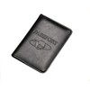 Leather Passport Cover Case RFID Blocking Travel Wallet (Black), black,