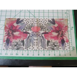 Creative Coverings THREE DECORATIVE  LUNCHEON NAPKINS for DECOUPAGE "Elise Floral"