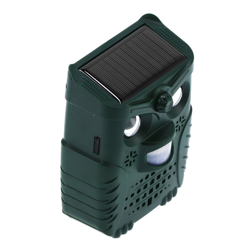 4‑Gears Solar Animal Repeller Ultrasonic Waterproof Mouse Repellent for Garden