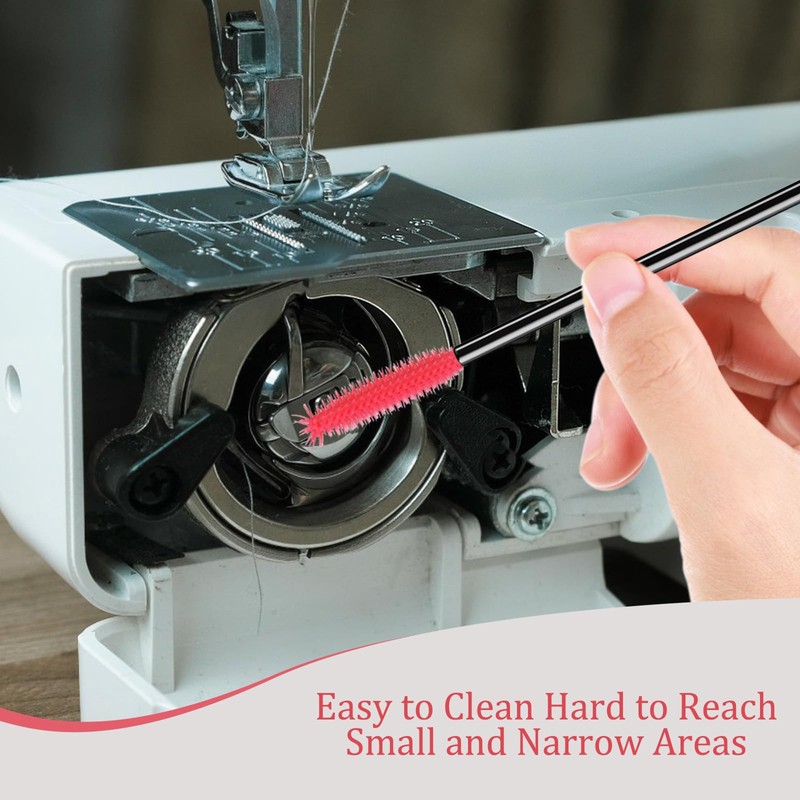 MimanKu Sewing Machine Cleaning Brushes, Reusable Silicone Dense Bristles Clean