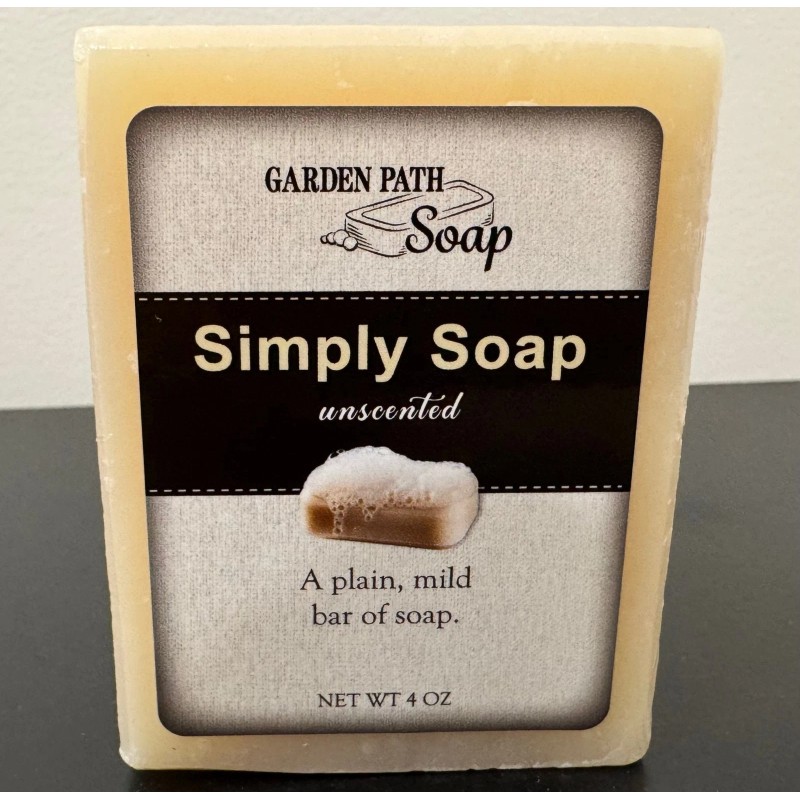 Garden Path Soap SIMPLY SOAP - Amish Handcrafted Unscented, Gentle