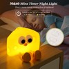 Lewondr Cute Cheese Night Light, Nightlight with Timer & 2