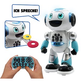 Lexibook - Powerman Advance Remote Control Robot Interactive Educational Toy for Kids Walks, Dances, Plays Music, Make and Tell Stories, Programmable STEM - ROB28DE