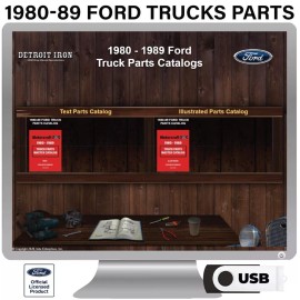1980-1989 Ford Truck Parts Manuals on USB