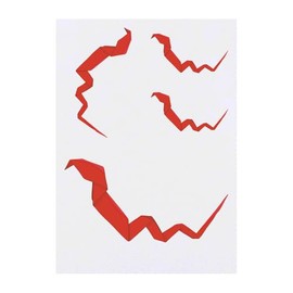 4 x 'Origami Snake' Temporary Tattoos - Water Resistant, Skin-Safe, Non-Toxic Transfers, Mixed Sizes (TO00085042)