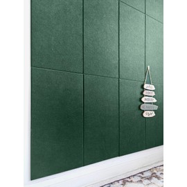 DECORITA Acoustic Panels 12-Pack Soundproof Wall Panels 24"X12"X0.35" Sound Panels High Density Sound Dampening Panels - Aurora Green