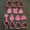 Unbranded 7-Piece Wedding Themed Cookie Cutters & Stamp Set +