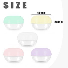 10 Pcs Travel Containers - Makeup Travel Containers(10ml) Convenient Jars for Creams, Leak-proof Accessories with Lid for Cosmetic Makeup Face Body Hand Cream