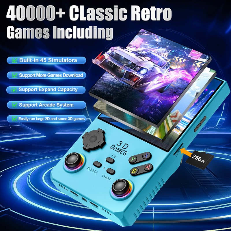 2025 V40MAX Upgraded Retro Handheld Game Console, Built in 40,000+Classic