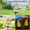 YZYOE Solar Powered Rabbit Reading Lights, Garden Decorative Resin Cute