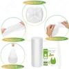 8 Gallon White-Trash-Bags Unscented Tall Kitchen - Large Plastic Garbage