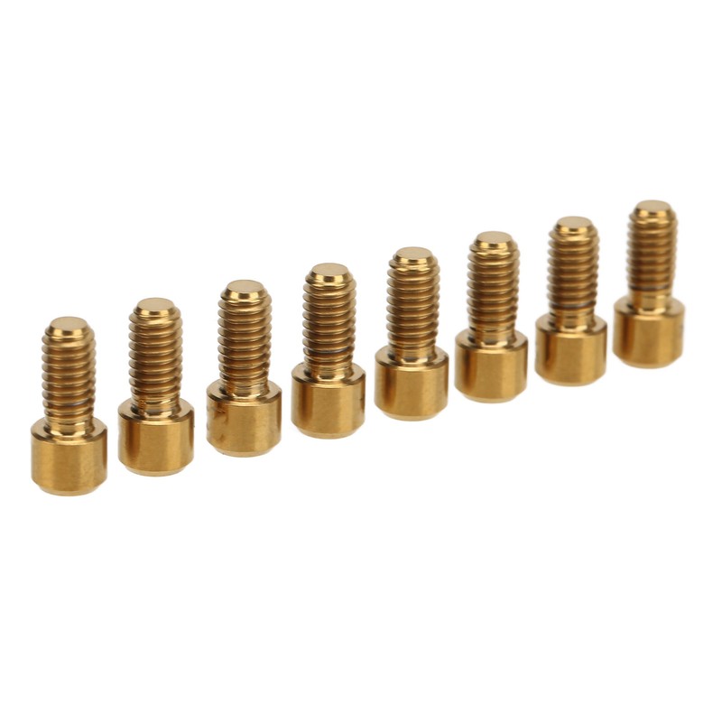 RISK 8Pcs Mountain Bike Pedal Bolts Titanium Alloy Anti Slip