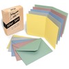 Japun - Set of 50 blank folding cards with envelopes,