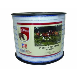 Field Guardian 2" White Polytape Classic for electric fence