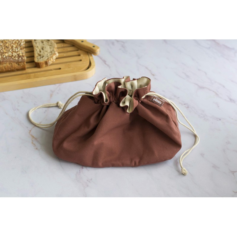 Pebbly -NBA180 Organic Cotton Drawstring Bread Basket