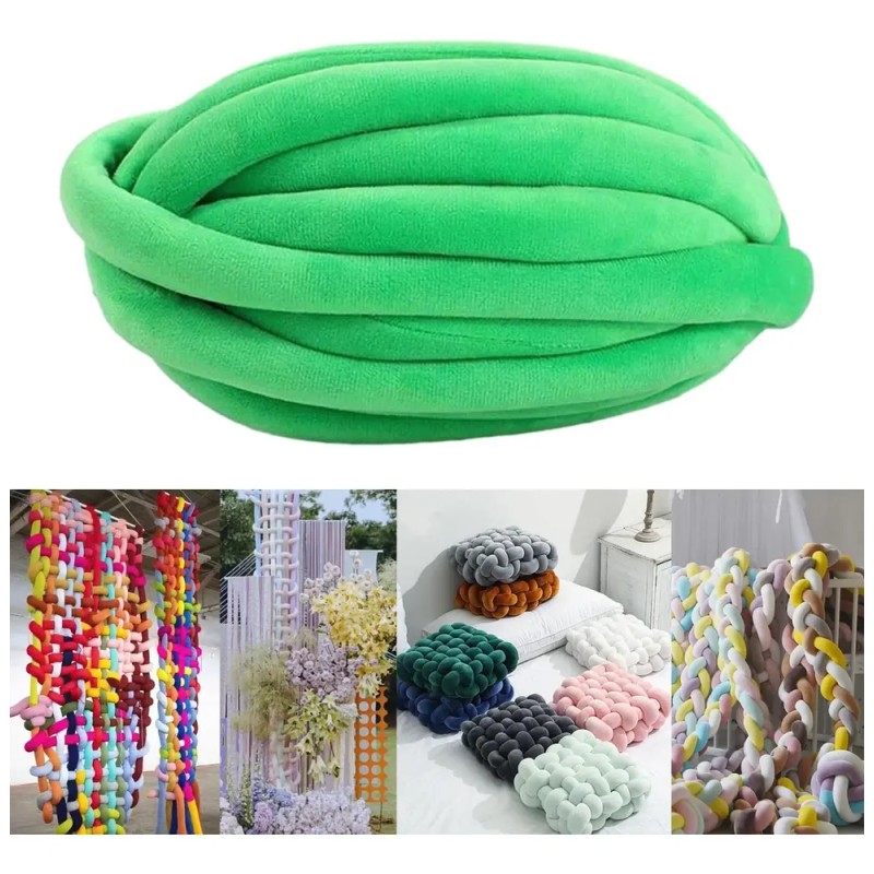 Hilo Grueso Y Grueso, Hilo Para Tejer Brazos, Verde