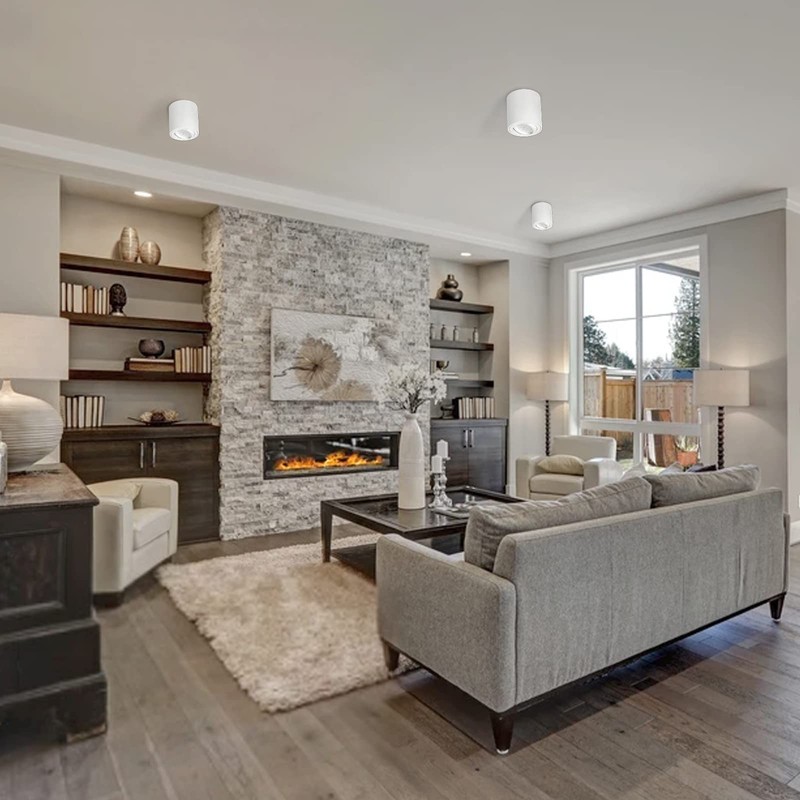 KYOTECH LED Surface-Mounted Ceiling Light Flat Swivelling 230 V Surface