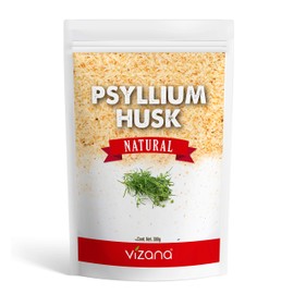 VIZANA NUTRITION | Psyllium Husk Natural 300g Sin Azucar, Cáscara de Psyllium, Origen: India