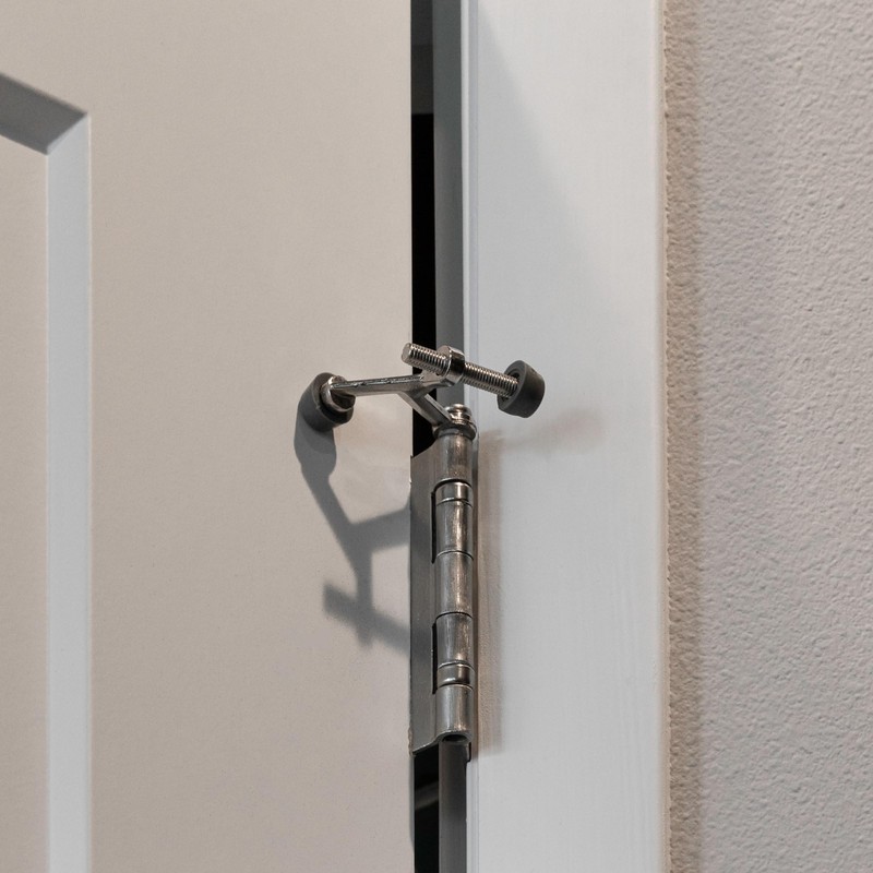 Design House Door Stops, Rubber Cushion Tips, Heavy Duty Zinc