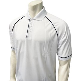 Smitty | VBS-400 | White Premium Performance Mesh Volleyball Shirt | Professional Referee Officials Shirt (Large)