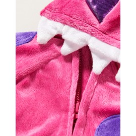 PRETEND TO BEE Pink and Purple Dinosaur Monster Onesie Fancy Dress Costume for Kids/Toddler/Baby, 6-12 Months