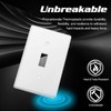 Decorator Wall Plate Toggle Light Switch Plate Outlet Cover,Unbreakable Polycarbonate