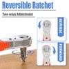 Mesee Mini Ratchet Wrench with 10 Types Screwdriver Bits Set,