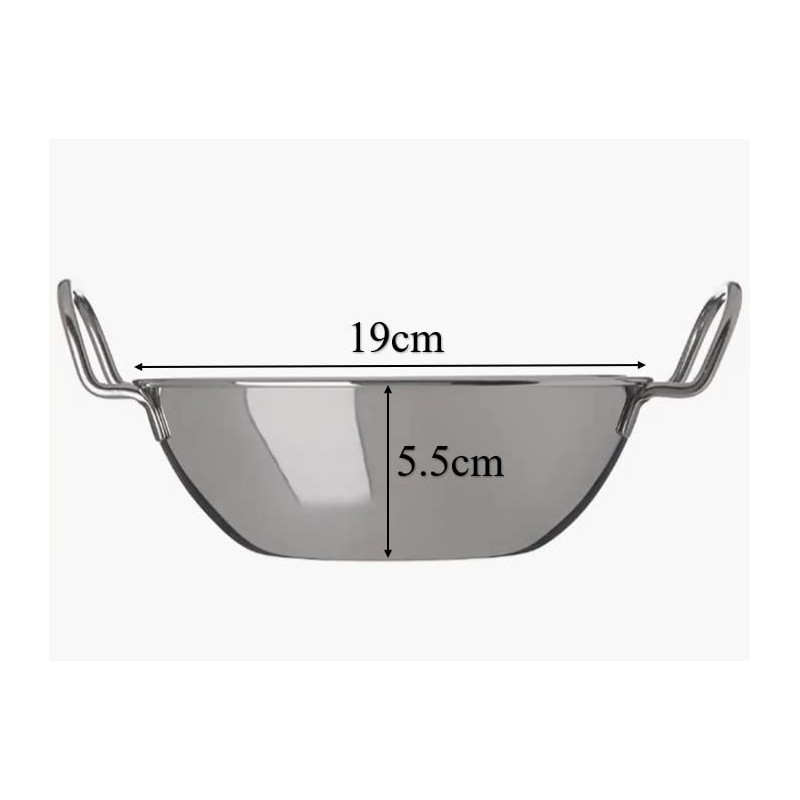 U COOK Balti Dish Set of 6. Curry Karahi Bowel