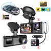 3 Channel Dash Cam for Car Camera Video Recorder Dashcam