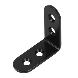 MYST 6001 Mounting Hardware (Cationic Electrodeposition), Black, Width 0.6 x Length 1.4 x 1.4 x Thickness 0.08 inches (15 x 36 x 36 x 2 mm) for DIY