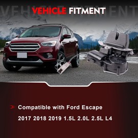 Merautop SJ GJ5Z-7443150 Liftgate Hatch Lock Latch Actuator Compatible with Ford Escape 2017 2018 2019 1.5L 2.0L 2.5L L4, Tailgate Rear Trunk Latch Lock Replace GJ5Z7443150，GJ5Z-7443150-B