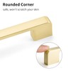 Lepatape 6-1/4 inch Brushed Gold Cabinet Pulls Brass Drawer Pulls