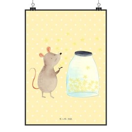 Mr. & Mrs. Panda Poster DIN A4 Mouse Stars - Children's Birthday, Animals, Pregnancy, Cute Animal Motifs, First Child, Wall Decoration, Funny Sayings, Picture, Good Mood, Birthday, Wall Poster, Gift