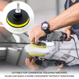 7 Piece Polishing Disc Set, Drill Polishing Accessories, Polishing Pads, Car Polishing Discs, Wool Polishing Pads, Suitable for Polishing Cars