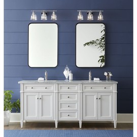 Progress Lighting Ambrose Collection 21 in. 3-Light Polished Chrome Clear Glass New Traditional Bath Vanity Light