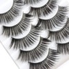 5 Pairs False Eyelashes Natural Fake Eyelashes Fluffy Hand-made Eyelashes