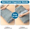 JMGO 8pcs Bed Sheet Organizer Bands Set Elastic Bedsheet Straps