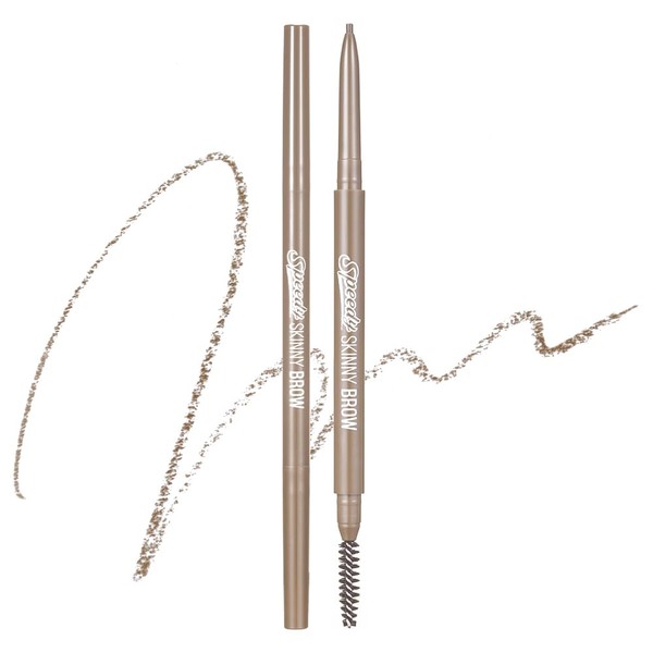 PERIPERA Speedy Skinny Brow (08 Taupe Beige), 1.5mm Precise Eyebrow