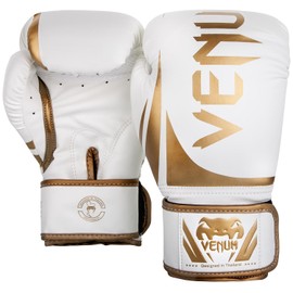 Venum Challenger 2.0 Boxing Gloves - White/Gold - 14-Ounce