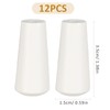 DECHOUS 12Pcs Window Blind Wood Cord Pulls: White Decorative Shade