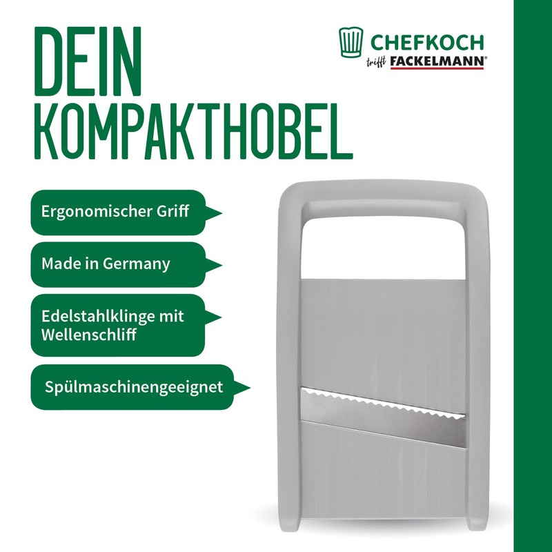 FACKELMANN Chefkoch trifft Kompaksanbel - Extra Sharp Stainless Steel Blade