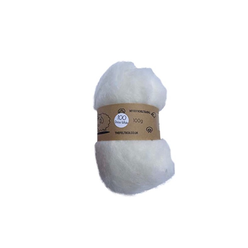 Carded Wool for Felting, Needle Felting Wool, Wool Batt, Craft