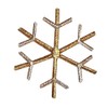 ID 8117B Snowflake Patch Winter Christmas Ice Snow Embroidered Iron