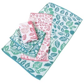 ［無撚糸ジャガード（エミリア）］ フェイスタオル ピンク