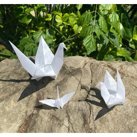 Natural Fiber Mulberry Tree Mulberry Paper Sheets 8 x 8 Inches 50 Sheets Square Origami Paper Arts Folding Craft, Square Folding Paper for DIY Crafts (White, 8"x8")