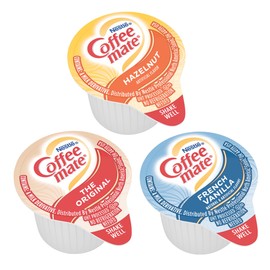 Coffee-Mate Creamer Singles Variety Pack, 0.38 Oz, 50 Creamers Per Carton, Case of 3 Cartons