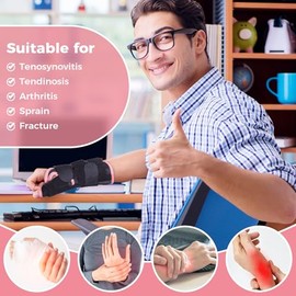 lefeke Férula Para Pulgar Y Muñeca, Férula Para Pulgar En Espiga Para Mano Derecha, Muñequera Con Soporte Para Pulgar Para Aliviar El Síndrome Del Túnel Carpiano, Soporte Para Pulgar Para El Dolor Y L