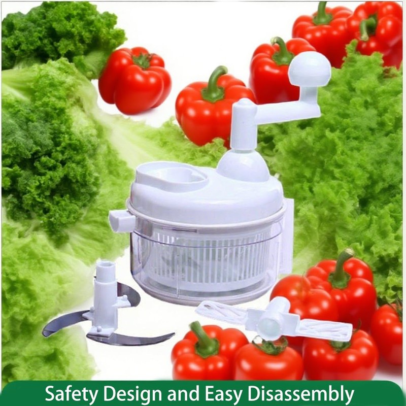 Manual Food Chopper - Vegetable Manual Quick Chopper, Easy-Clean Food