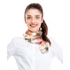 CBC Crown Autumn Fall Leaves Leaf Pattern Silky Feel Scarf