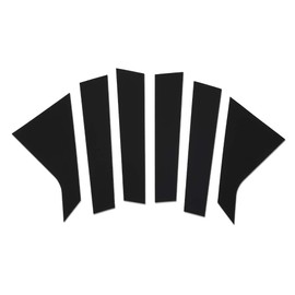 GRAND ORANGE Door Window Pillar Posts Trim Molding Compatible with Chevy Impala 2014 2015 2016 2017 2018 2019 2020 Black 6pcs Pillar Cover